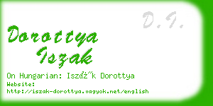 dorottya iszak business card